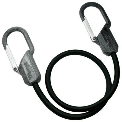 MASTERLOCK Master Lock 3205EURDAT – Cinghia elastica Clip Hook, 80 cm, 9 mm, nera