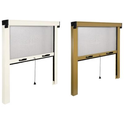 IRS Zanzariera Avvolgibile a Molla 80 x 170 cm Bronzo