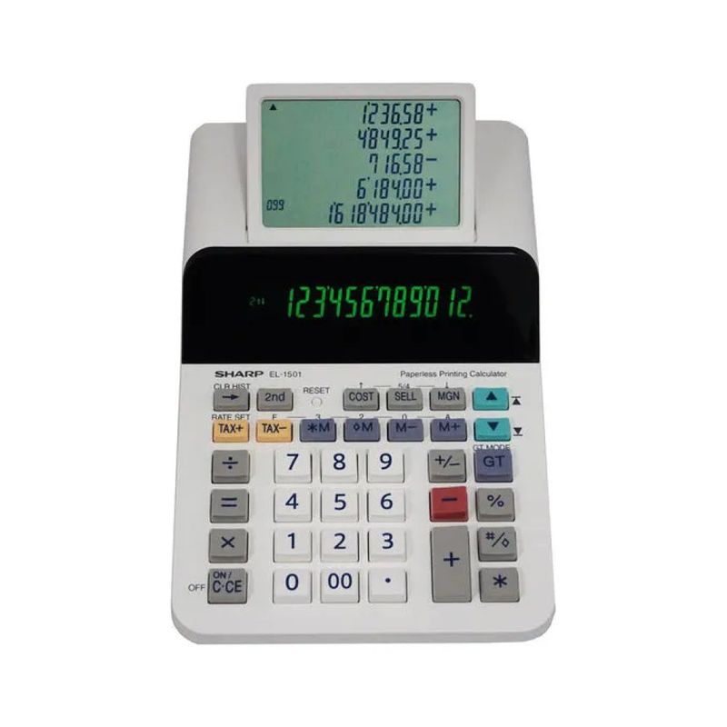 Sharp EL1501 Calcolatrice da Tavolo Scrivente, 12 Cifre