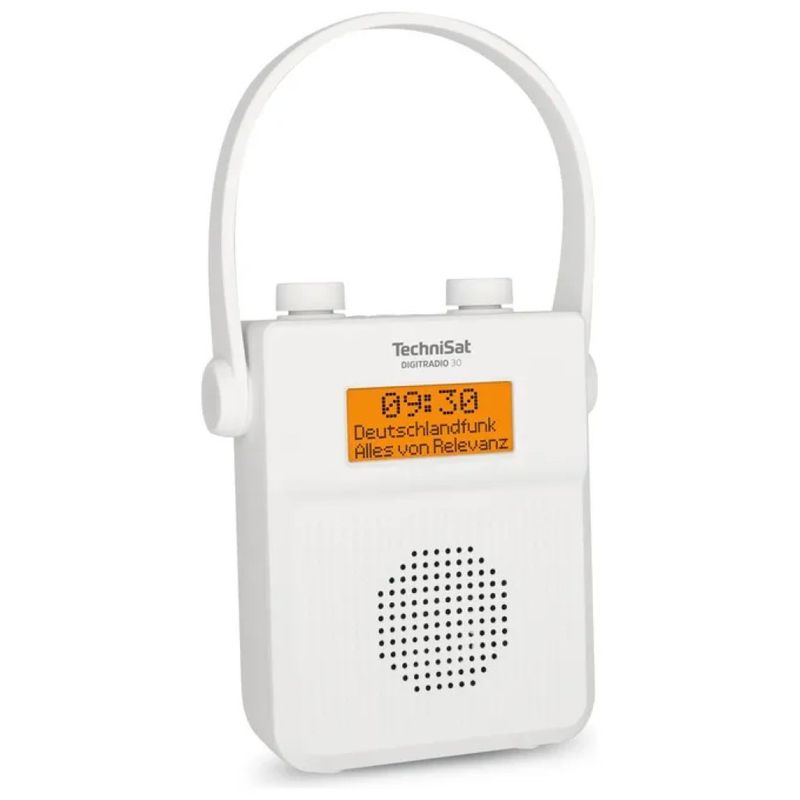 TechniSat DIGITRADIO 30 V2 Radio Portatile DAB+/FM Bluetooth, Bianca