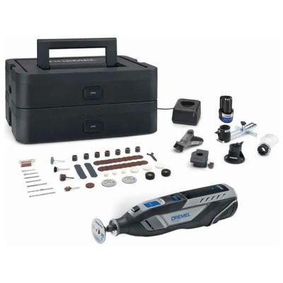Dremel 8250 Platinum+ Multiutensile a Batteria 12 V, 2 Ah, 65 Accessori