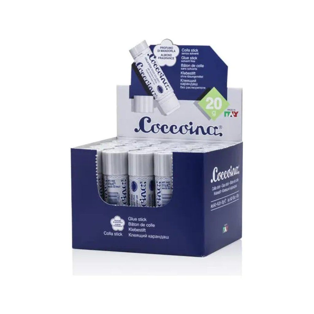 Coccoina Mandorlina 642/M – Espositore da 20 stick di colla da 20 g Coccoina Mandorlina 642/M – Espositore da 20 stick di colla da 20 g