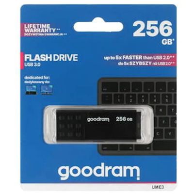 GoodRAM UME3 Pendrive USB 3.2 Gen 1 da 256 GB, nera
