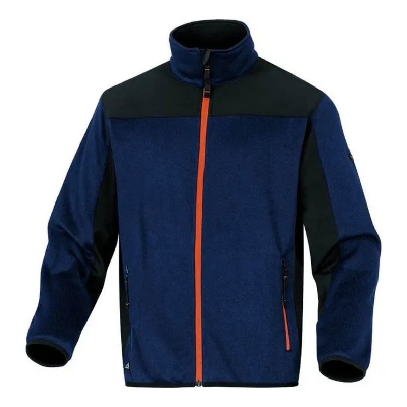 Delta Plus Beaver – Cardigan da lavoro softshell blu e arancione, taglia XL