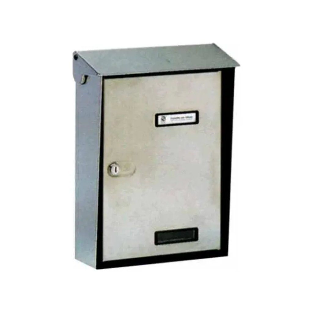 Silmec 10-015 S90 Cassetta Postale Inox per Riviste con Tetto Parapioggia Silmec 10-015 S90 Cassetta Postale Inox per Riviste con Tetto Parapioggia