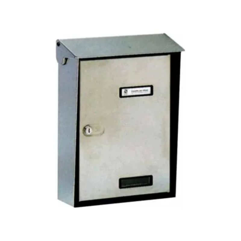 Silmec 10-015 S90 Cassetta Postale Inox per Riviste con Tetto Parapioggia