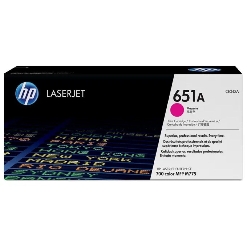 HP 651A CE343A Toner Originale Magenta per LaserJet Enterprise M775