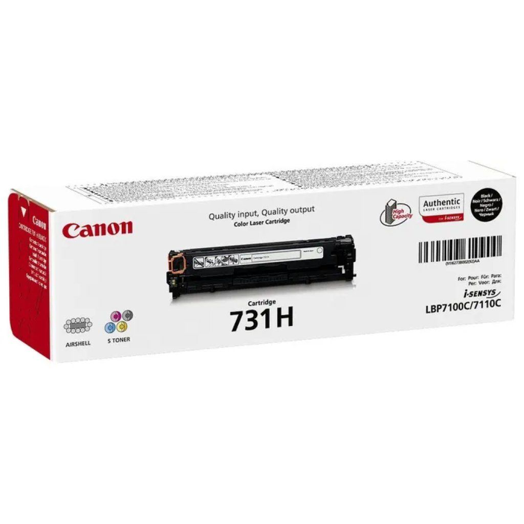 Canon 731H Toner Nero Originale Alta Capacità – 2.400 Pagine