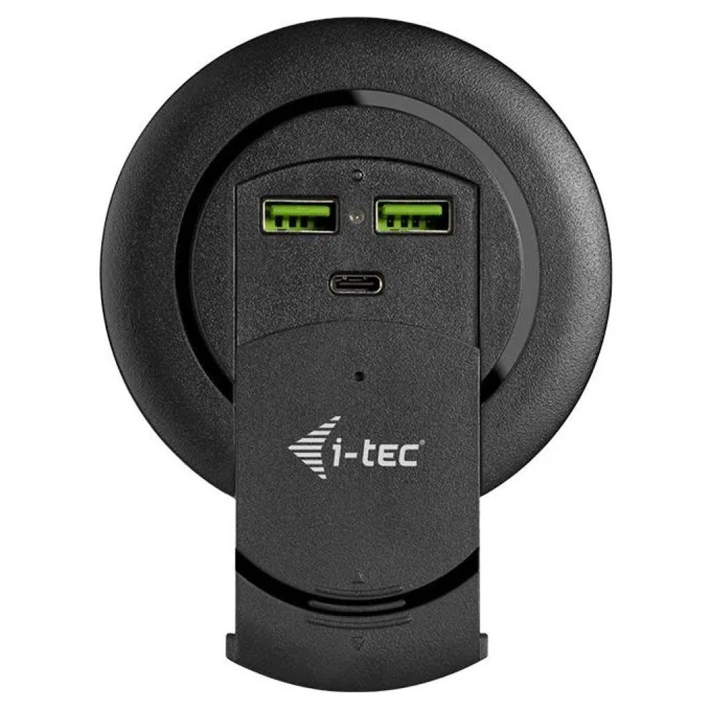 I-TEC CHARGER96WD Caricatore da Scrivania 96 W USB-C e 3 USB-A Nero