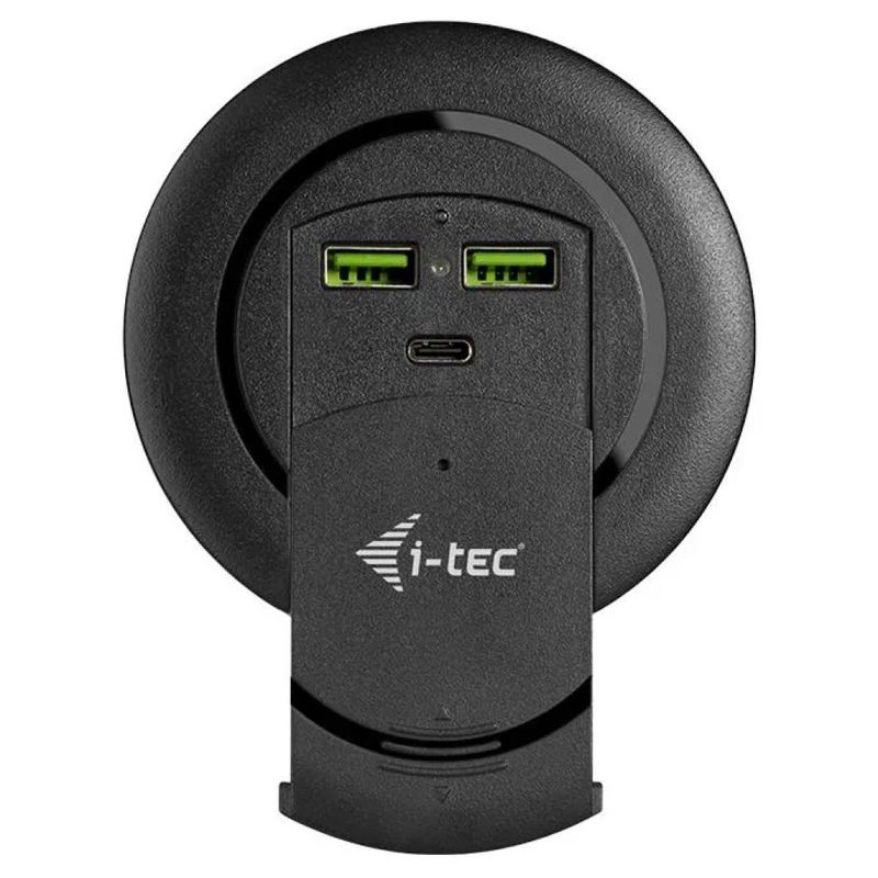 I-TEC CHARGER96WD Caricatore da Scrivania 96 W USB-C e 3 USB-A Nero
