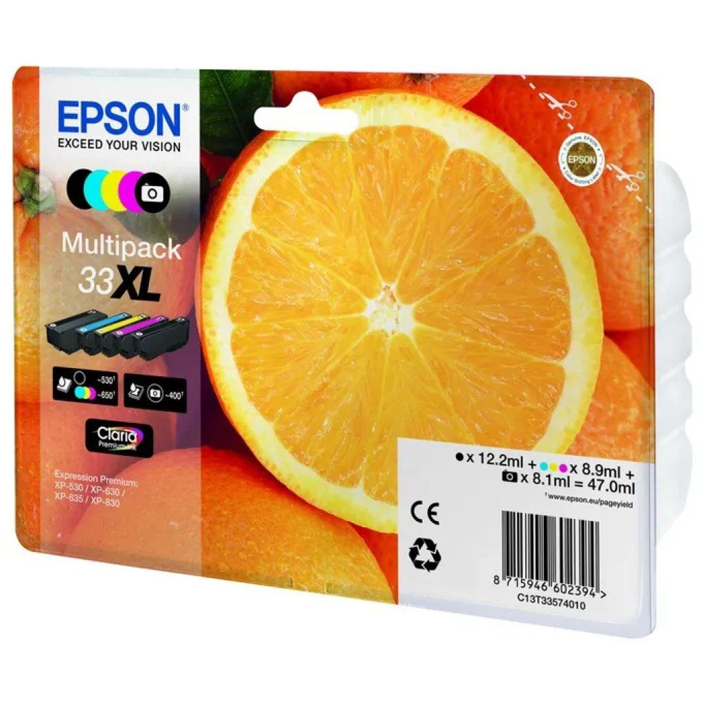 Epson 33XL Claria Premium Multipack – 5 cartucce originali