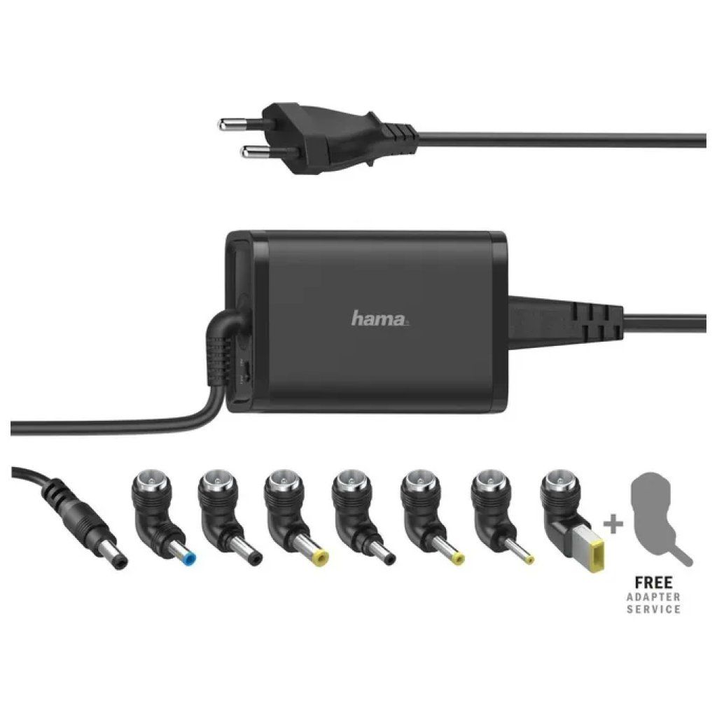 Hama Alimentatore universale per notebook 65 W con 7 adattatori