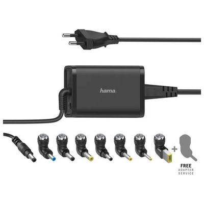 Hama Alimentatore universale per notebook 65 W con 7 adattatori Hama Alimentatore universale per notebook 65 W con 7 adattatori