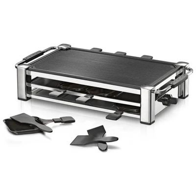 Rommelsbacher RCC 1500 – Griglia per Raclette 1500 W, Cromo Rommelsbacher RCC 1500 – Griglia per Raclette 1500 W, Cromo