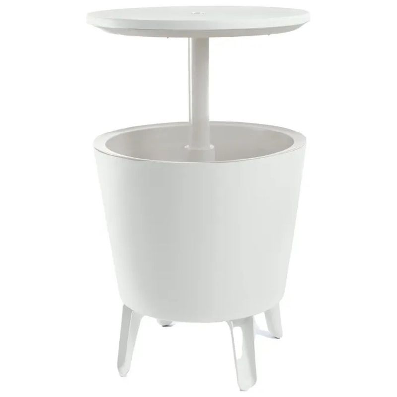 Keter Cool Bar 30 L – Tavolino Portaghiaccio da Esterno Bianco