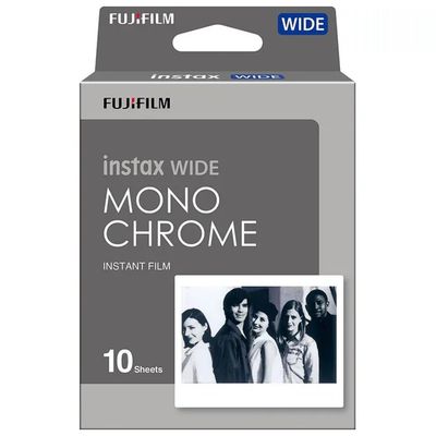 Fujifilm Instax Wide Monochrome – Pellicola istantanea, 10 scatti