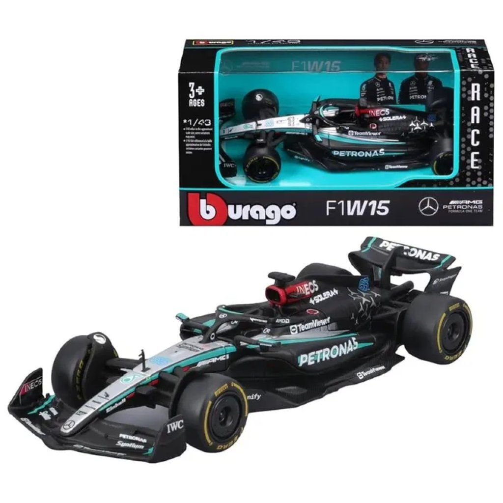Bburago Mercedes-AMG Petronas F1 W15 #63 2024 – Kit 1:24 Bburago Mercedes-AMG Petronas F1 W15 #63 2024 – Kit 1:24