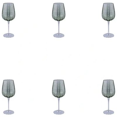 VDE TIVOLI 1996 Villa d’Este Shiraz – Set 6 calici da vino verdi, 500 ml