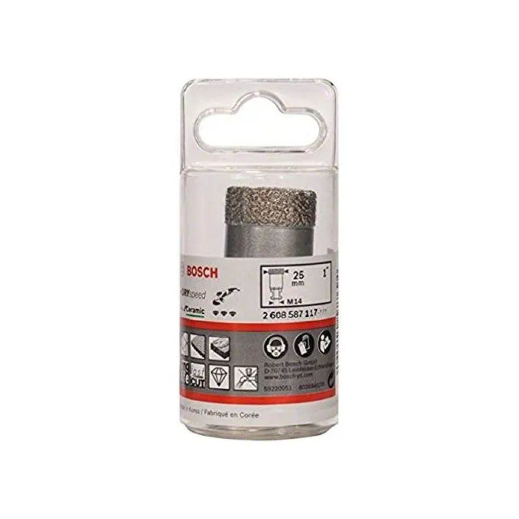 Bosch Dry Speed 2608587117 Fresa diamantata M14 25 mm Bosch Dry Speed 2608587117 Fresa diamantata M14 25 mm