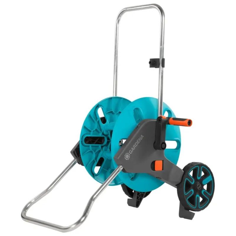 GARDENA CleverRoll M 18511-20 – Carrello Avvolgitubo Manuale, Capacità 60 m