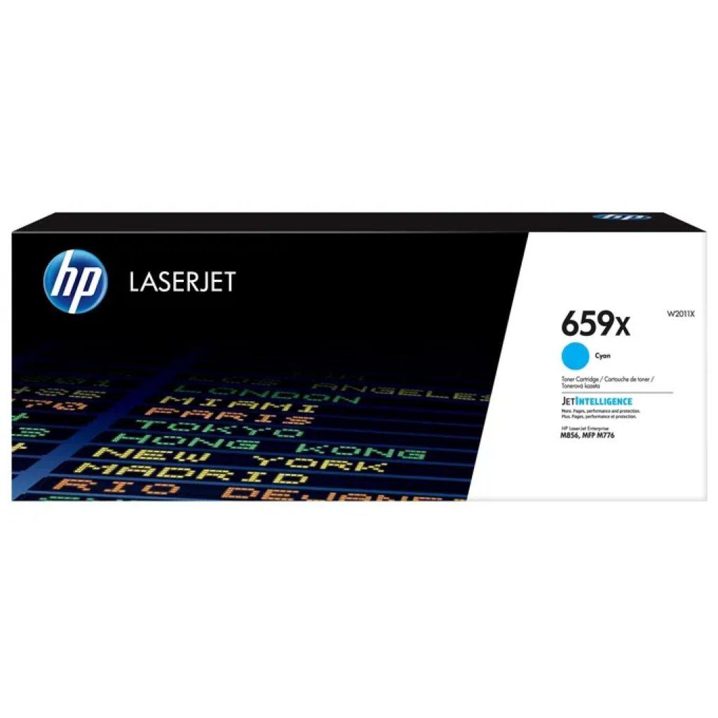 HP 659X W2011X Toner Originale Ciano Alta Capacità
