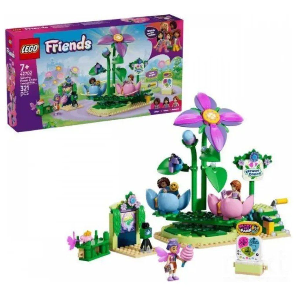 LEGO Friends 42702 Giostra delle Tazze Floreali, 321 Pezzi LEGO Friends 42702 Giostra delle Tazze Floreali, 321 Pezzi