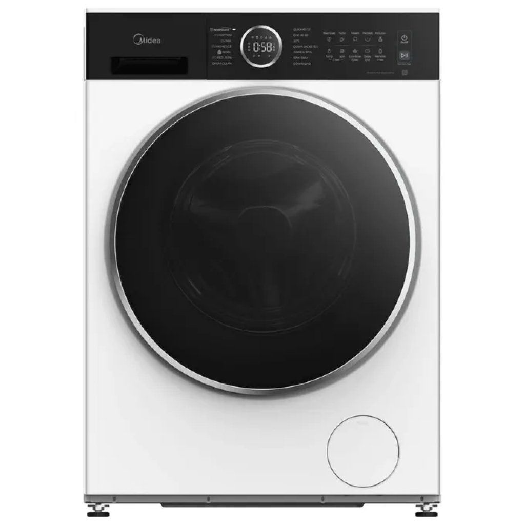 Midea MF205W90BA30WIT Lavatrice 9 kg, 1400 giri/min, Classe A, Vapore e Wi-Fi