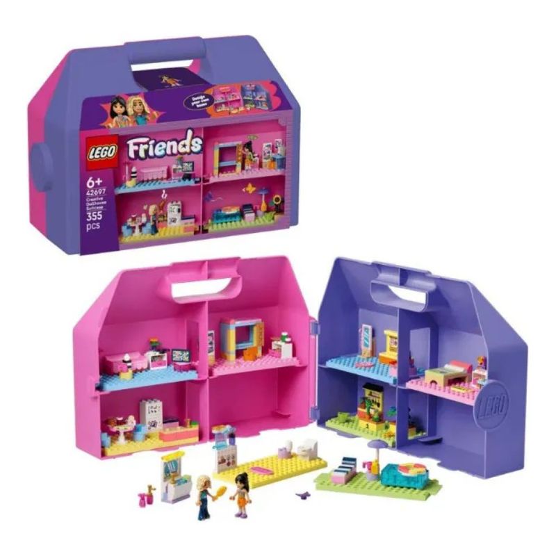 LEGO Friends 42697 – Valigetta Creativa Casa delle Bambole, 355 Pezzi