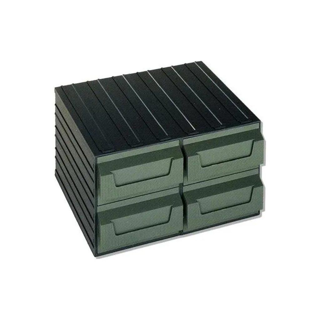 Terry N 7 4C Servo – Cassettiera modulare verde a 4 cassetti