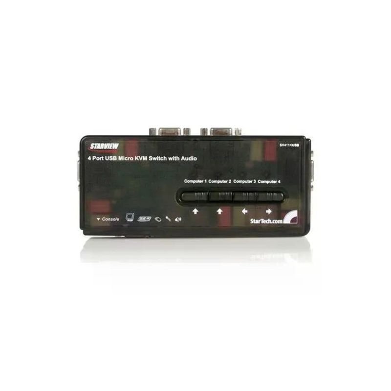 StarTech.com Switch KVM USB a 4 porte con audio e cavi VGA