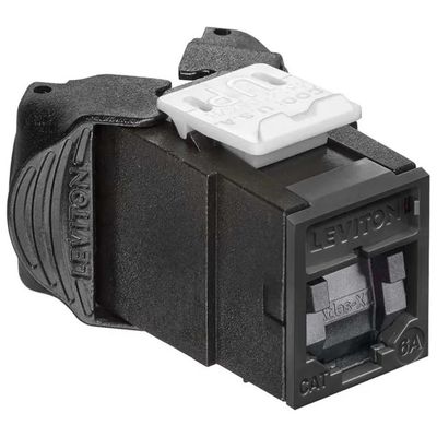 Leviton Atlas-X1 presa RJ45 Cat6a UTP nera
