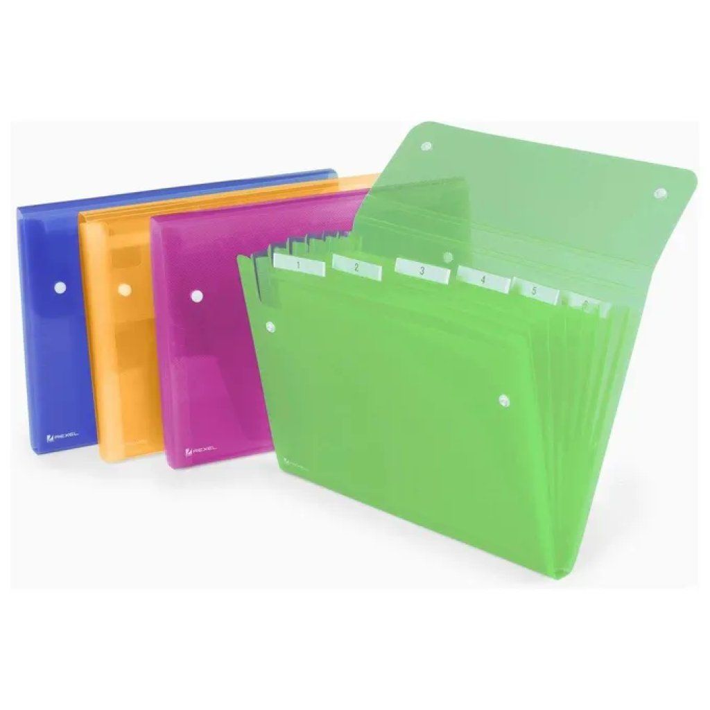 Rexel Ice Archiviatore a Soffietto con 6 Tasche Rexel Ice Archiviatore a Soffietto con 6 Tasche