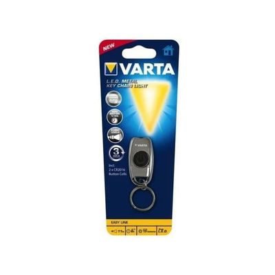 VARTA Easy Line Torcia LED Portachiavi 15 lm Argento
