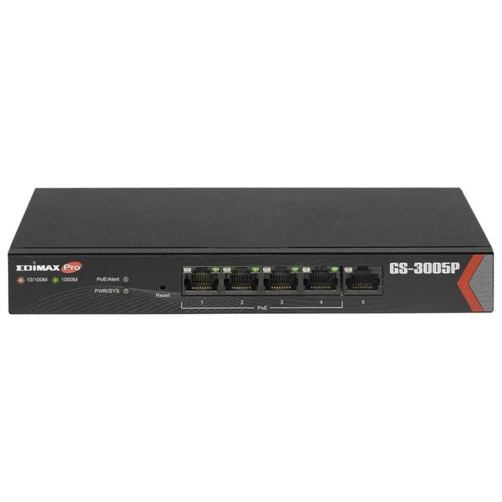 Edimax GS-3005P Switch Gigabit gestito a 5 porte con PoE+