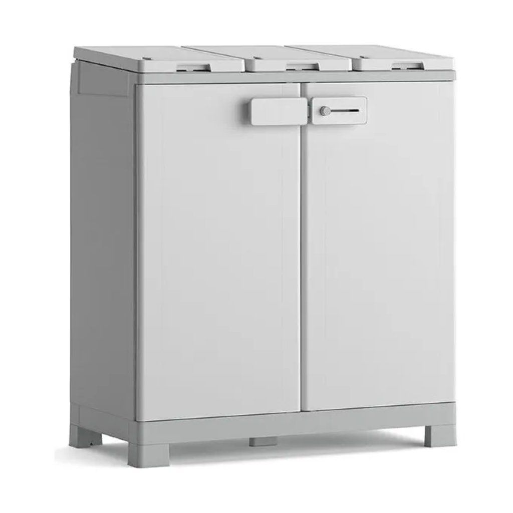 Keter ReCyclo Basic – Armadio per raccolta differenziata, 94 × 45 × 87 cm