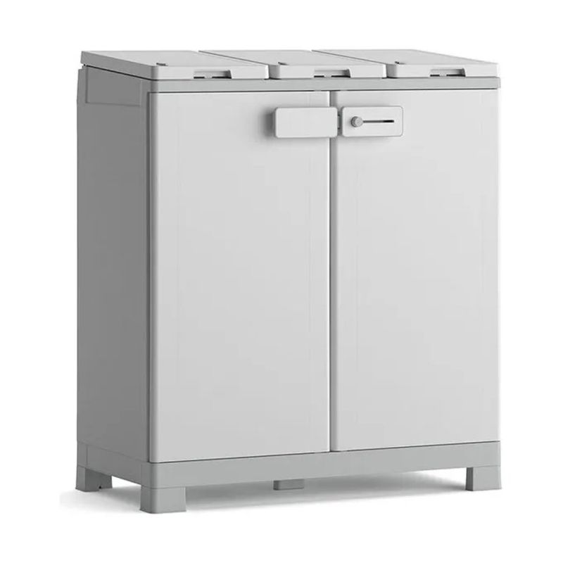Keter ReCyclo Basic – Armadio per raccolta differenziata, 94 × 45 × 87 cm
