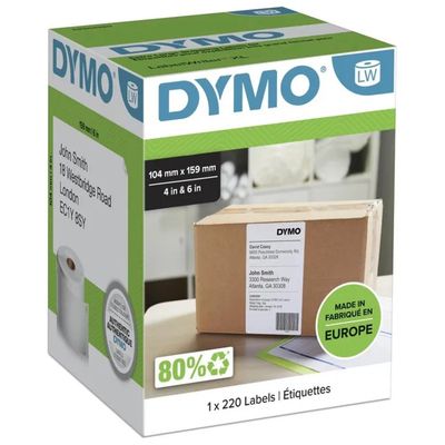DYMO LabelWriter Etichette Extra Large per Spedizioni, 104 × 159 mm, 220 pezzi