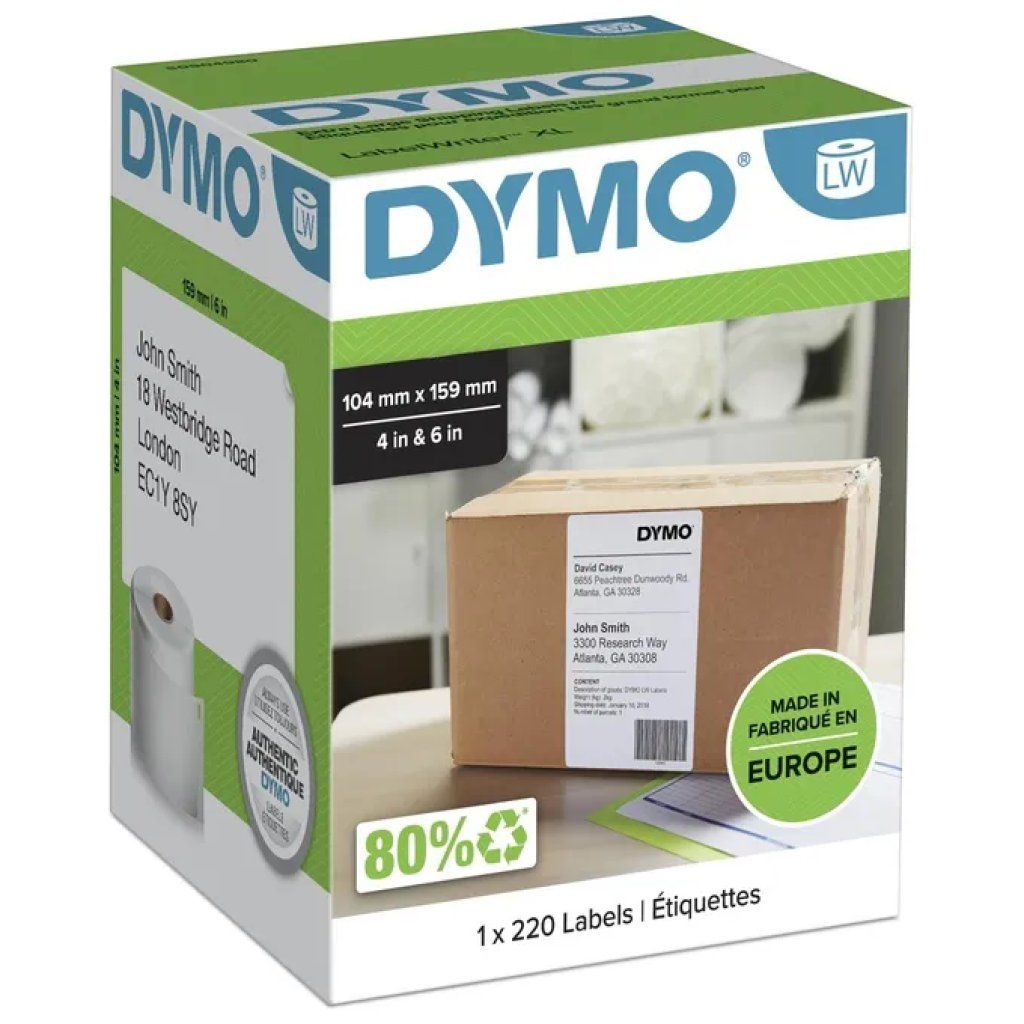 DYMO LabelWriter Etichette per Spedizioni 104 × 159 mm, 220 pezzi