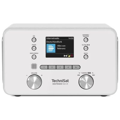 TechniSat Digitradio 550 IR Radio Internet DAB+/FM Bluetooth Bianca TechniSat Digitradio 550 IR Radio Internet DAB+/FM Bluetooth Bianca