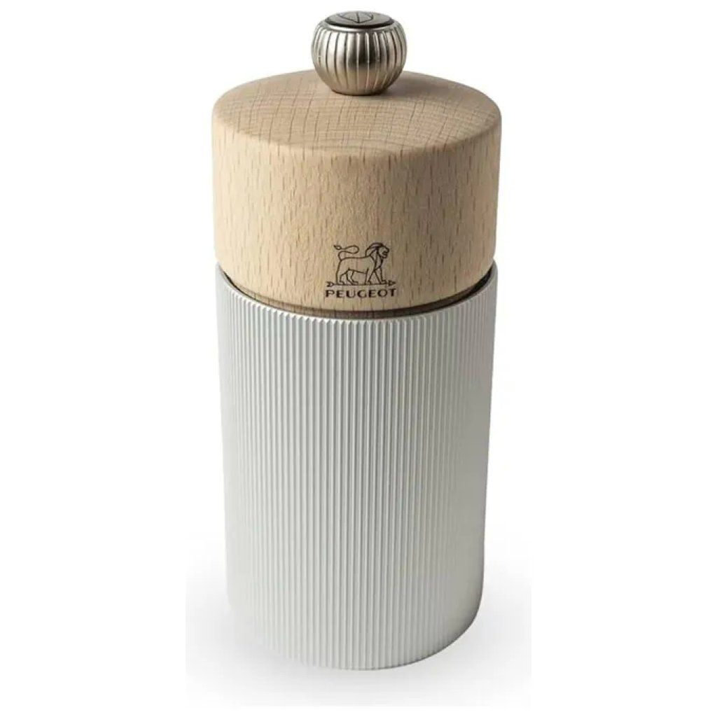Peugeot Line 39882 Macinapepe in Alluminio e Legno, 12 cm