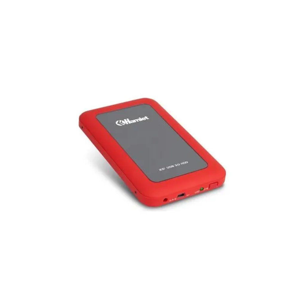 Hamlet HXD25U3MRD Box Esterno SATA USB 3.0 Rosso