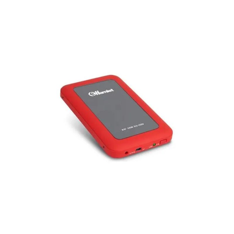 Hamlet HXD25U3MRD Box Esterno SATA USB 3.0 Rosso