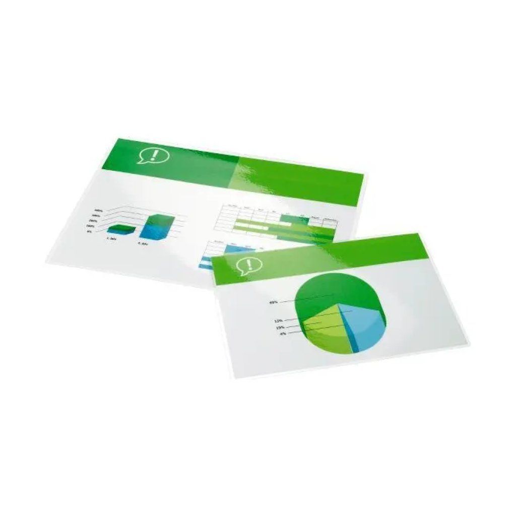 GBC Pouches per plastificazione A4 lucide, 100 micron, confezione da 100