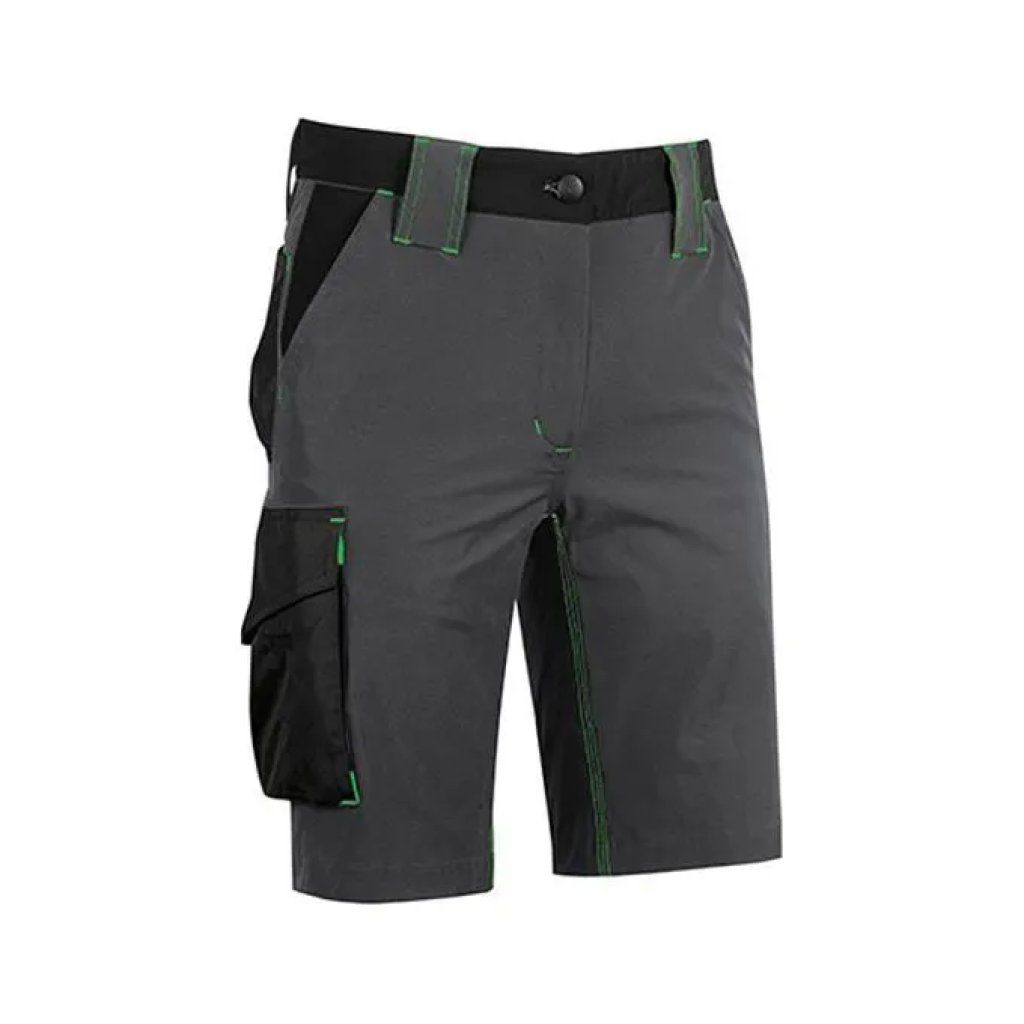 U-Power Mercury FU196RL Bermuda da Lavoro Uomo Slim Fit, Grigio Verde U-Power Mercury FU196RL Bermuda da Lavoro Uomo Slim Fit, Grigio Verde
