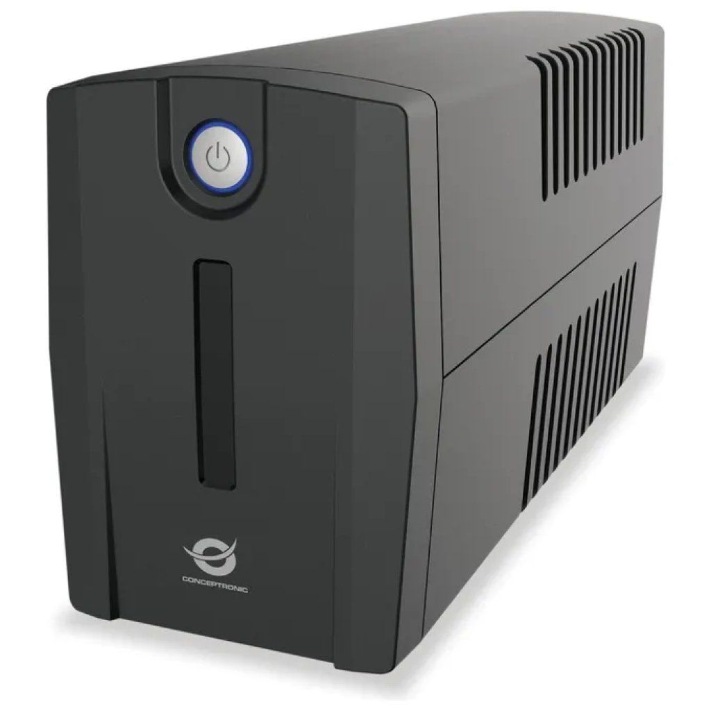 Conceptronic ZEUS01ES UPS Line Interactive 650 VA, 360 W, 2 Prese Tipo F, USB e Protezione RJ-45