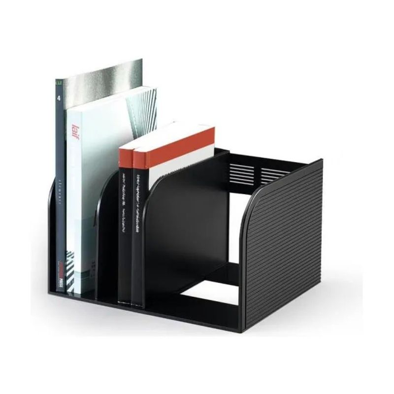 Durable Optimo Portacataloghi con Divisori Regolabili, 30 × 25 × 18 cm, Carbone