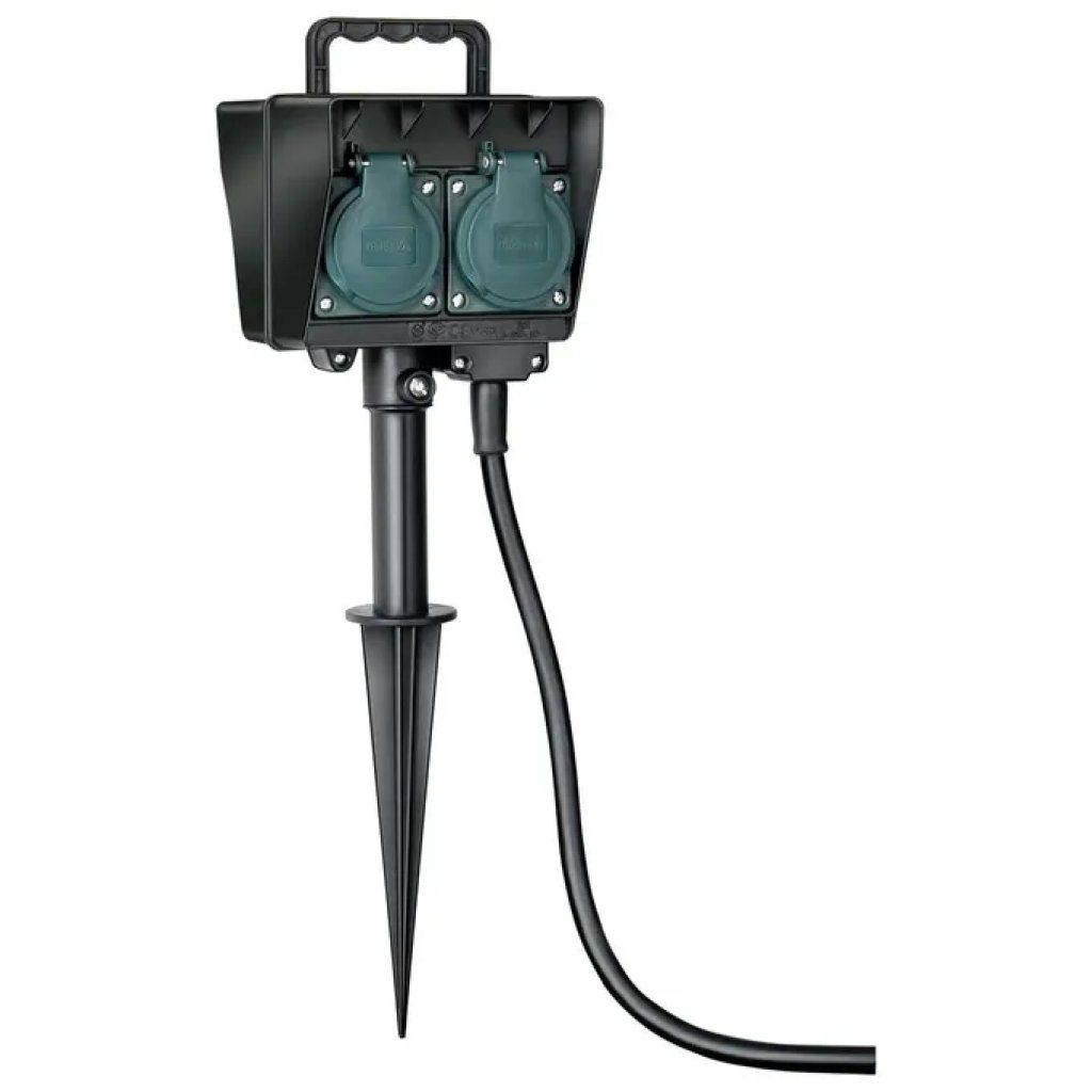 Brennenstuhl Multipresa da Giardino IP44 con 4 Prese e Supporto a Terra Brennenstuhl Multipresa da Giardino IP44 con 4 Prese e Supporto a Terra