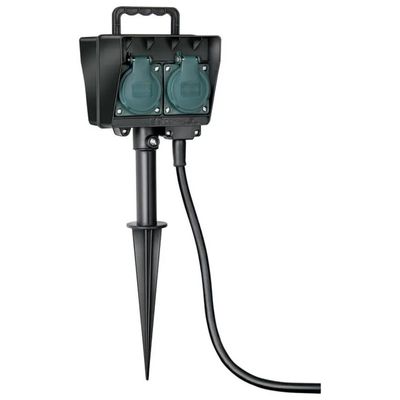 Brennenstuhl Multipresa da Giardino IP44 con 4 Prese e Supporto a Terra