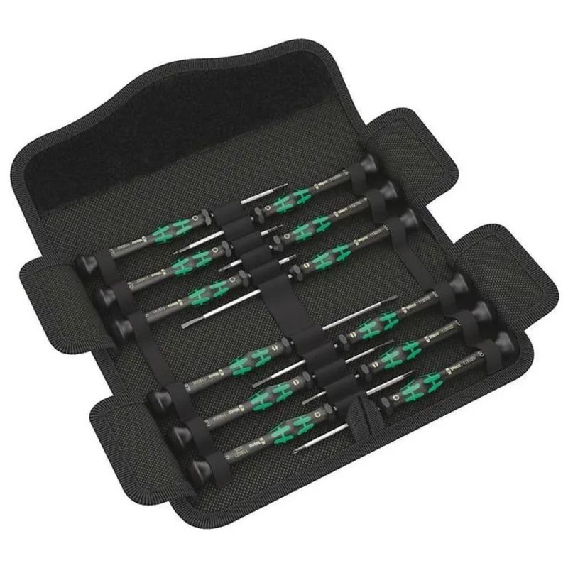 Wera Kraftform Micro Set di Cacciaviti di Precisione, 12 Pezzi