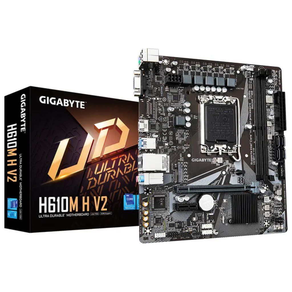 Gigabyte H610M H V2 Scheda Madre Micro ATX DDR5 LGA 1700 Gigabyte H610M H V2 Scheda Madre Micro ATX DDR5 LGA 1700